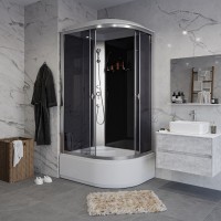Душевая кабина Niagara Eco E120/90/40L/TN (120х90х215) высокий поддон(40см),стекло тонированное,4 места