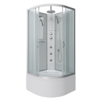 Душевая кабина Niagara Classic NG-2308-14BKTG (90х90х210) высокий поддон(40см),стекло матовое,4 места