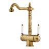 Смеситель для кухни Omoikiri Amagasaki-AB-022 латунь/античная латунь