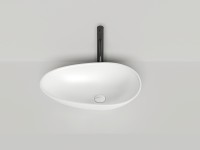 Раковина накладная PAOLA 580х345х140 S-Sense Глянцевое