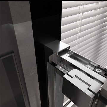 Душевой угол Veconi Premium Trento PTC-SP-30CH, 1200х800x2000, хром, стекло прозрачное