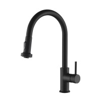 Смеситель для кухни с выдвижной лейкой Timo Saona 2316/03FL черный