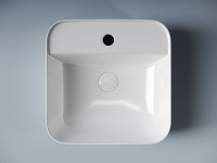 Умывальник чаша накладная квадратная Element 390x390x140мм