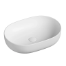 Умывальник чаша накладная овальная (цвет Белый Матовый) Element 600x415x135мм