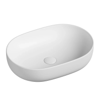 Умывальник чаша накладная овальная (цвет Белый Матовый) Element 600x415x135мм