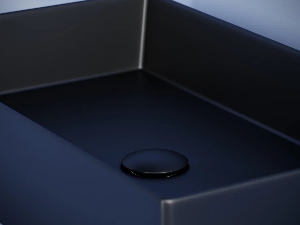 Раковина накладная прямоугольная 601x361x130, цвет черный матовый, арт. CN6070MB