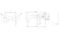 Смеситель ABBER Wasser Kreis AF8112RG для раковины скрытого монтажа, розовое золото