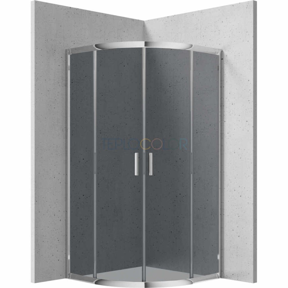 Душевая кабина, полукруглая, 90x90 см