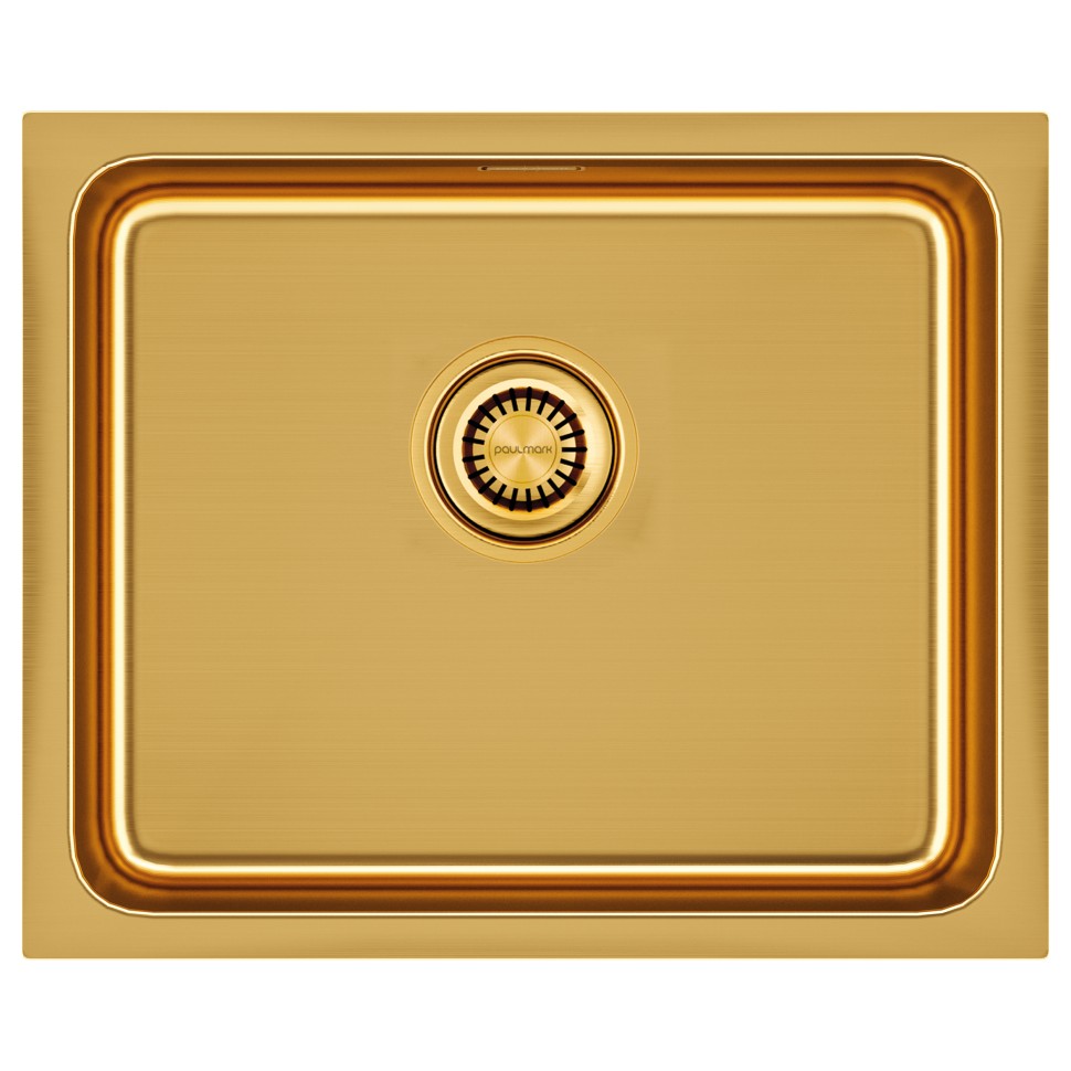 Мойка нерж. сталь VISTA 54, PM305444-BG, брашированное золото, 540х440мм, Paulmark