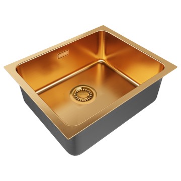 Мойка нерж. сталь VISTA 54, PM305444-BG, брашированное золото, 540х440мм, Paulmark