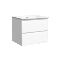 Тумба подвесная SANCOS Libra 590х450х500, c двумя ящиками оснащенными доводчиками, белый глянец , арт. LB60W