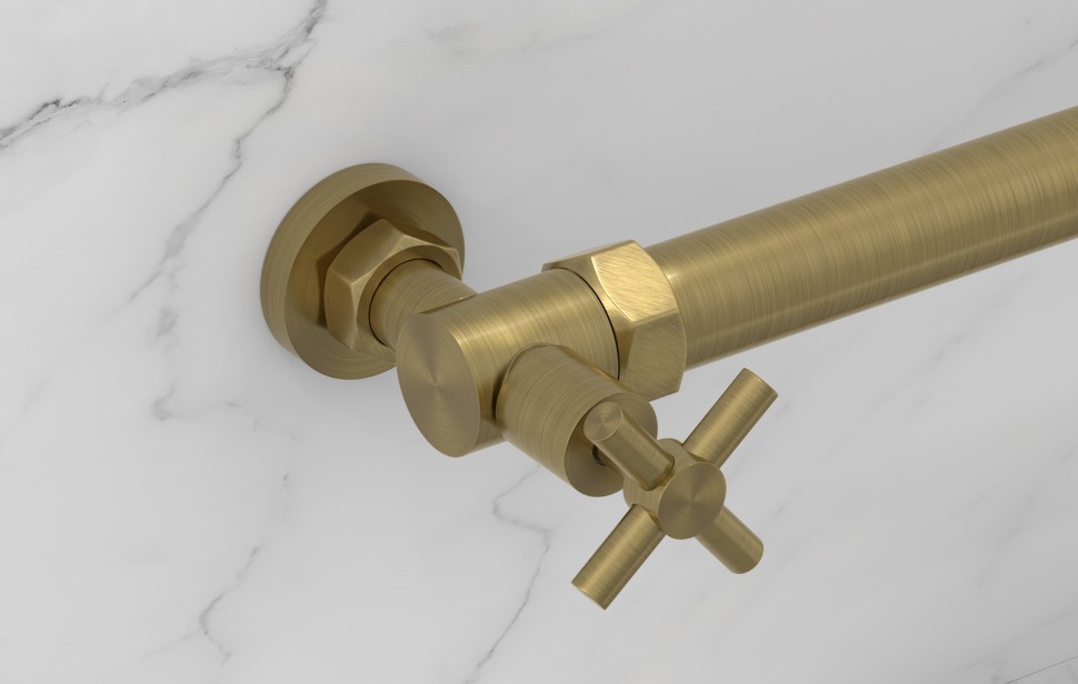 Вентиль угловой крест (G 1" НР х G 3/4" НГ)