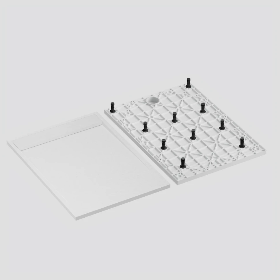 Душевой поддон прямоугольный RGW TMC-W Белый 900x1100