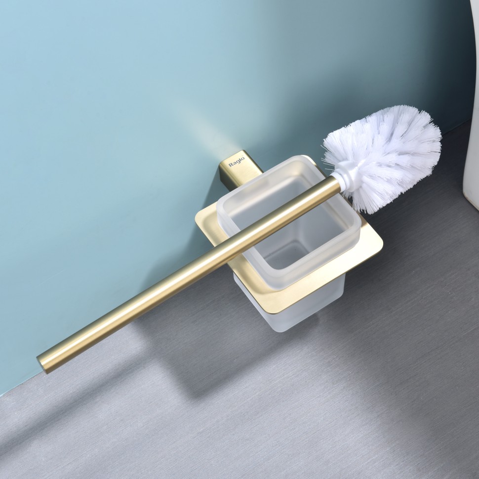 Ершик настенный Raglo сатин золото