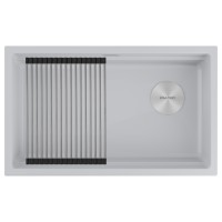 Мойка LUMI-PRO 74 UNI, IT-GRANIT, LU-PRO 74-WH, белый, 740х450, Paulmark