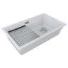 Мойка LUMI-PRO 74 UNI, IT-GRANIT, LU-PRO 74-WH, белый, 740х450, Paulmark