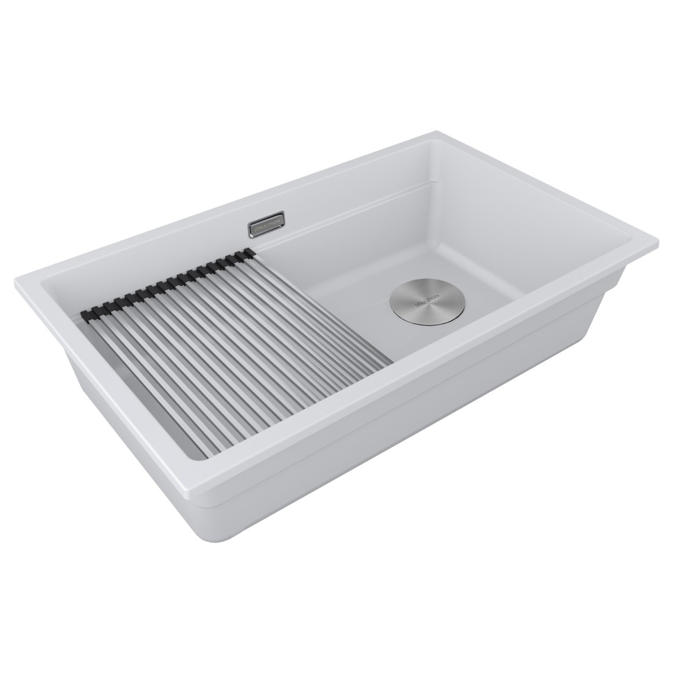 Мойка LUMI-PRO 74 UNI, IT-GRANIT, LU-PRO 74-WH, белый, 740х450, Paulmark