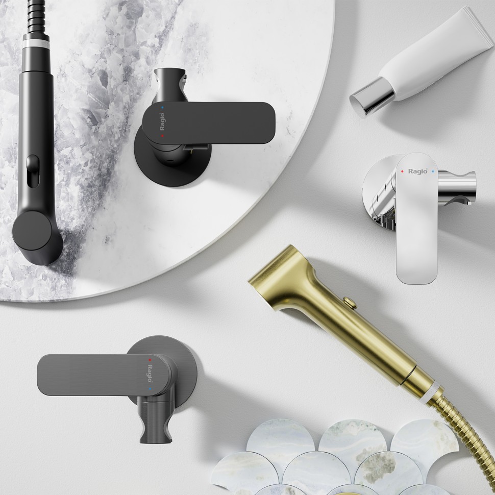 Смеситель Raglo встраиваемый с гигиеническим душем R03.52