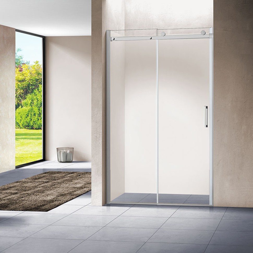 Душевая дверь Como VPS-1C130CL, 1300, хром, стекло прозрачное