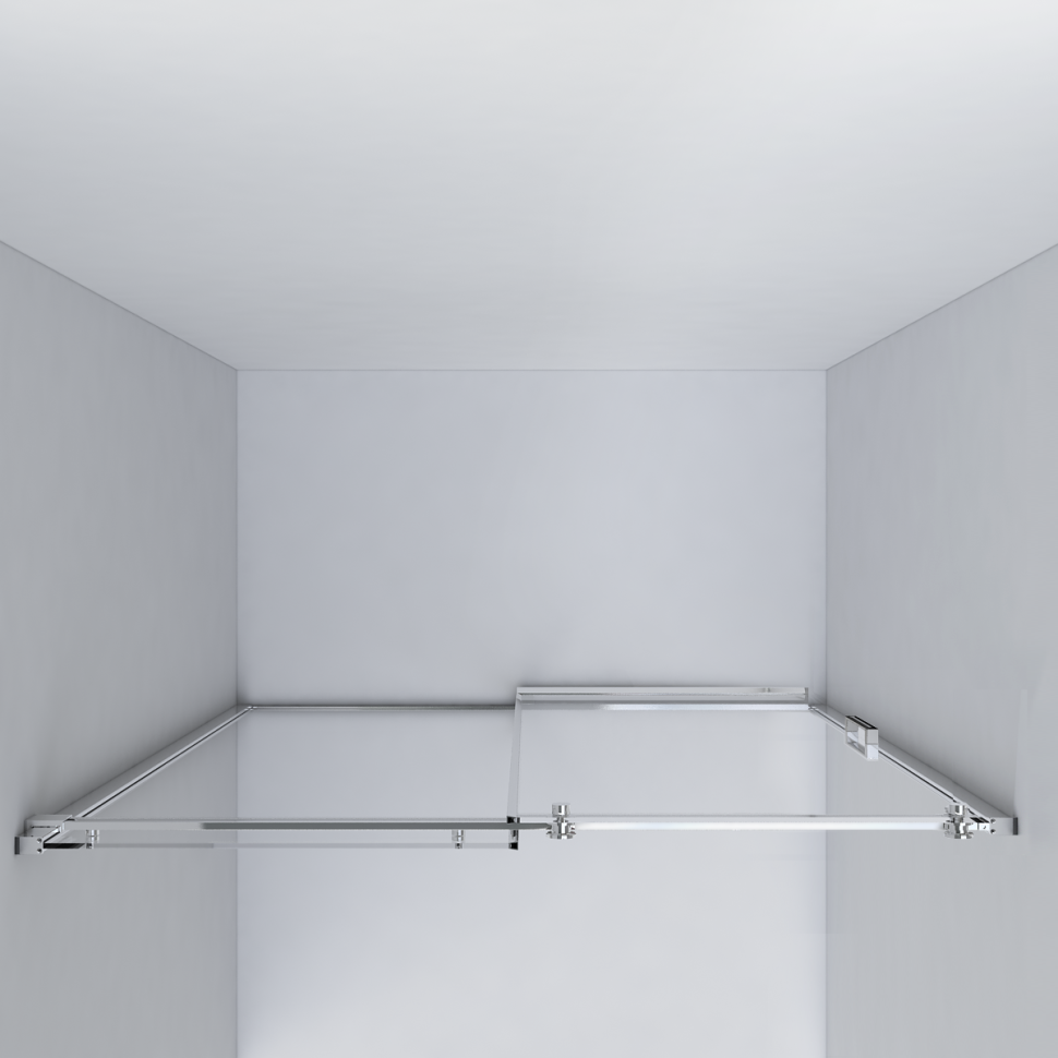 Душевая дверь Como VPS-1C130CL, 1300, хром, стекло прозрачное