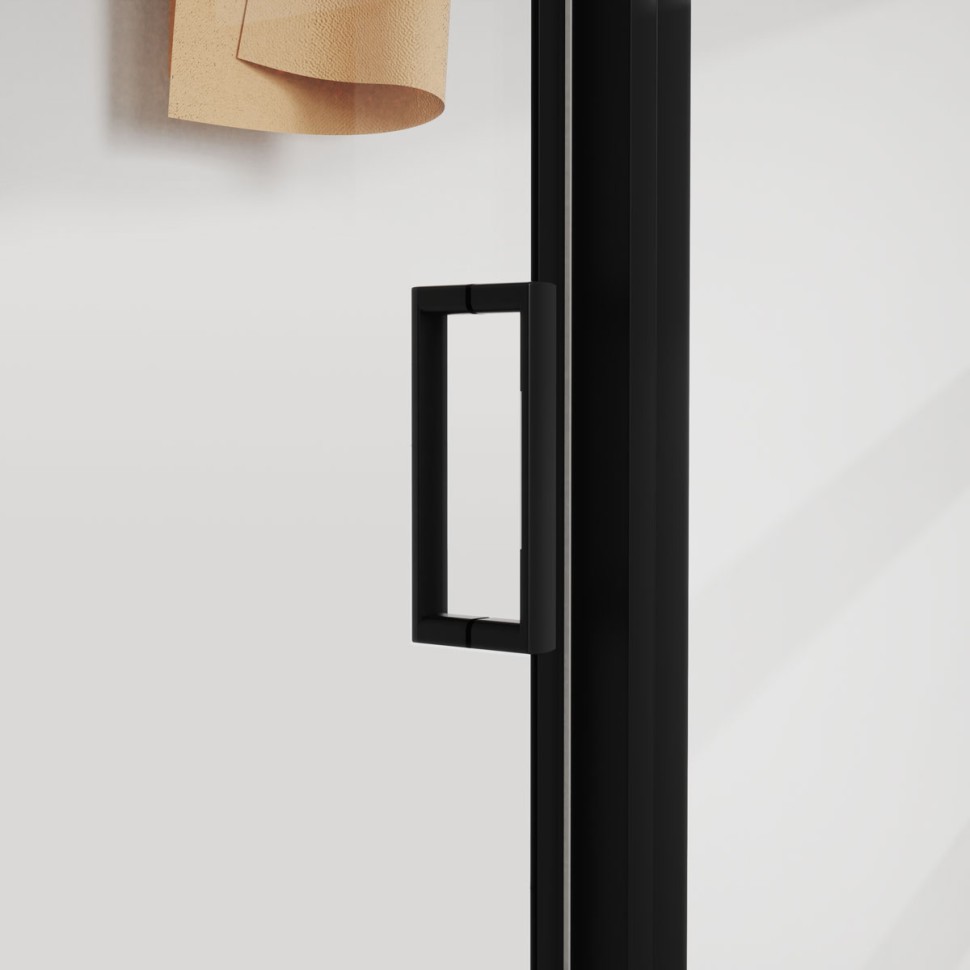 Душевой уголок City VSR-5CT9012CLB, 1200*900, черный, стекло прозрачное