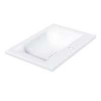 Раковина Vincea VCB-3M600W из искусственного камня, цвет белый