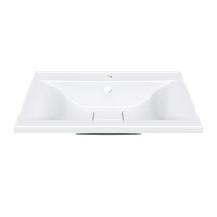 Раковина Vincea VCB-3M600W из искусственного камня, цвет белый