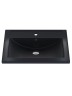 Раковина для ванной кварцевая Uperwood Foster Quartz 60х40,5х16,5 см, черная матовая, космос