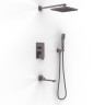 Душевой комплект BERGES NARDIS 3S, поворотный излив, оружейная сталь