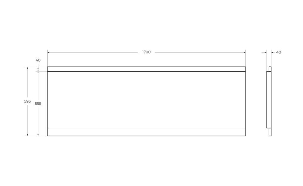 Передняя панель для акриловой ванны CEZARES EMP-170-SCR-W37