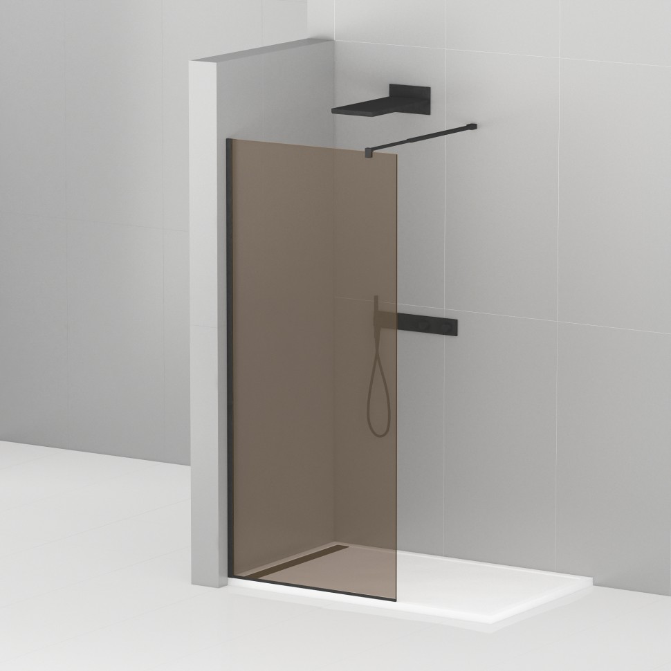 Душевая перегородка CEZARES LIBERTA-L-1-110-BR-NERO