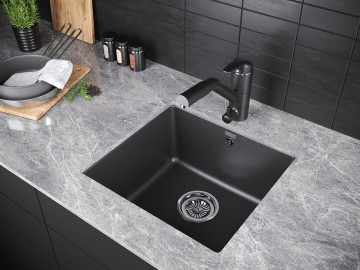 Смеситель для кухни HESSEN, антрацит, He213017-401(AN), Paulmark