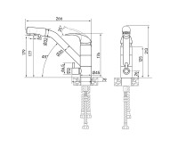 Смеситель для кухни HESSEN, антрацит, He213017-401(AN), Paulmark