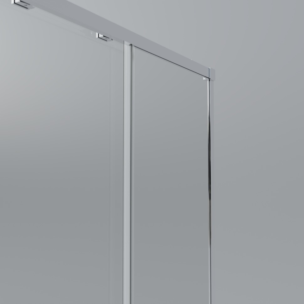 Душевой уголок Софт 2 (Soft 2) VSS-3SO2800CLG, 800*800, брашированное золото, стекло прозрачное,