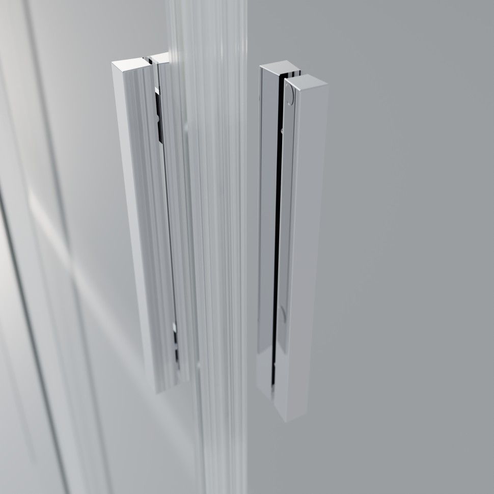Душевой уголок Софт 2 (Soft 2) VSS-3SO2800CLG, 800*800, брашированное золото, стекло прозрачное,