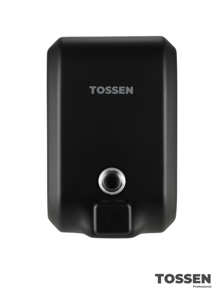 TOSSEN MN-1200 MB - механический диспенсер жидкого мыла (коллекция «Матовый чёрный»)