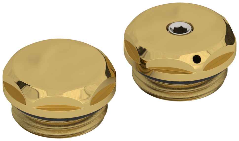 Спускной клапан с заглушкой d 25 мм (G 1/2" НР)