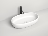 Раковина накладная LUCE  покраска по RAL полностью 690х395х155 S-Stone Матовое