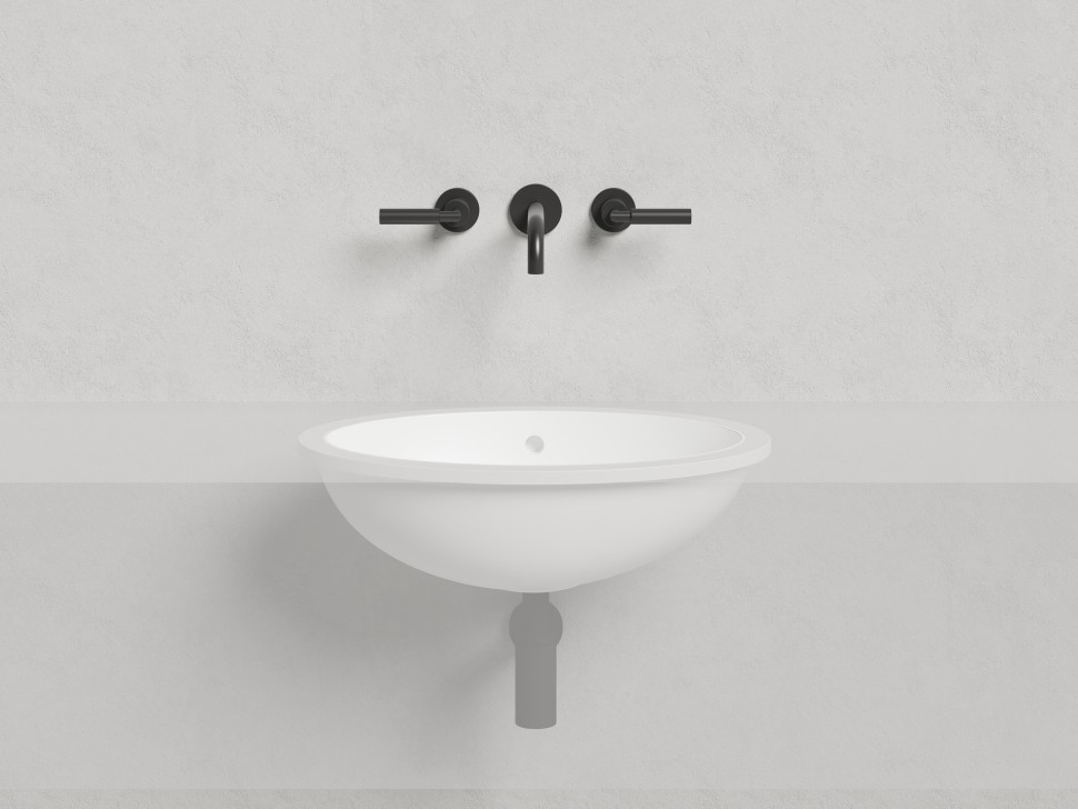 Раковина встраиваемая MAREA 12  в цвете по RAL 565х394х182 S-Stone Матовое