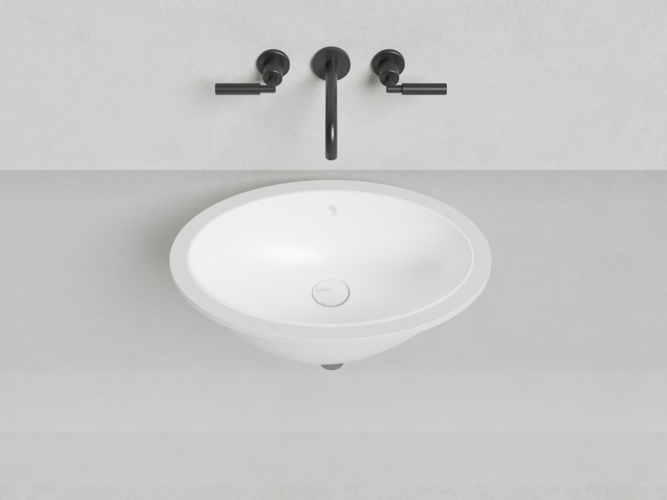 Раковина встраиваемая MAREA 12  в цвете по RAL 565х394х182 S-Stone Матовое