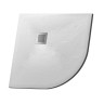 Душевой поддон Grossman Strong GR-S1100100 (100х100) из искусственного камня,1/4 круга,белый,1 место