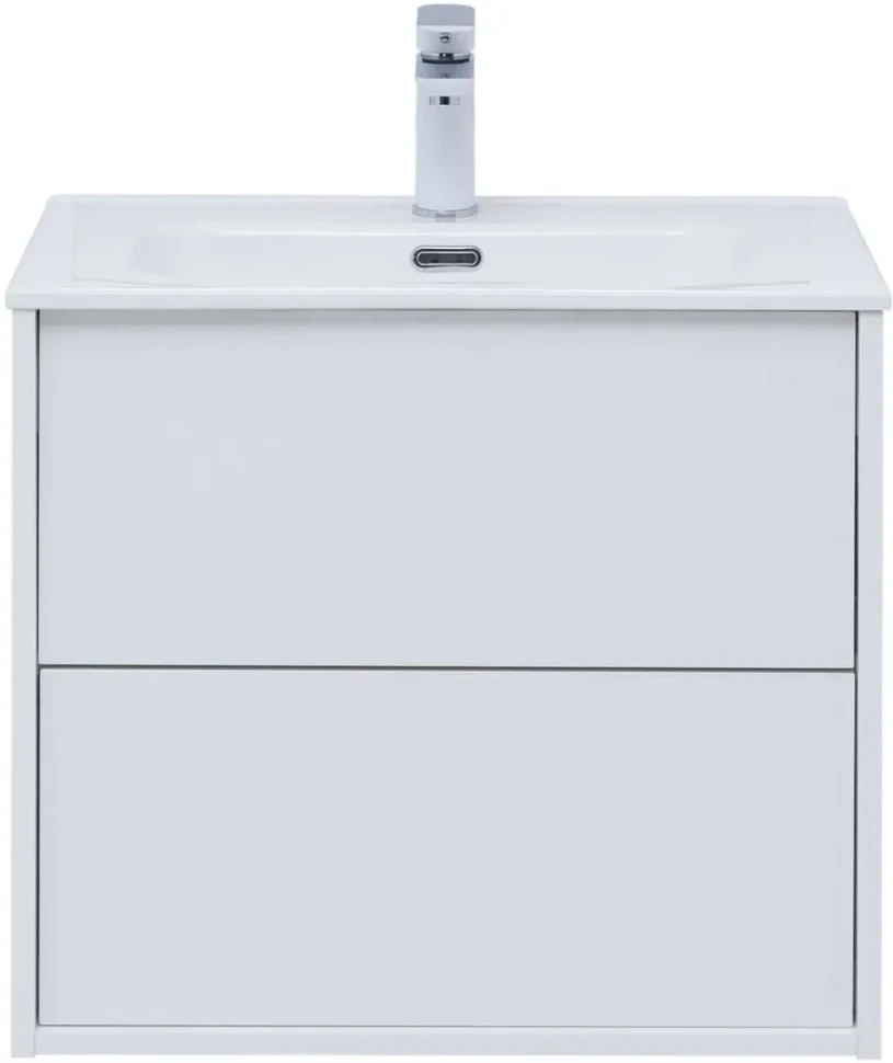 Тумба c раковиной Lino 60 (Flat) белый глянец