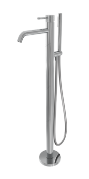 Напольный смеситель для ванны MILLEAU Tissage ML0500BK.BD-CR с монтажным блоком, Хром