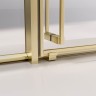 Душевой угол раздвижной Veconi Premium Ptato 300 SP G-L, 1700х1000x2000, золото брашированный, стекло прозрачное