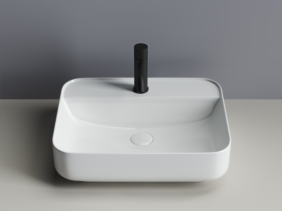 Умывальник чаша накладная прямоугольная Element 500x400x140мм