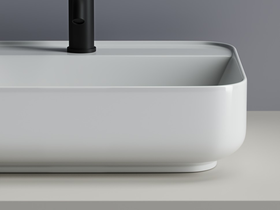 Умывальник чаша накладная прямоугольная Element 500x400x140мм