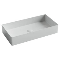 Раковина накладная прямоугольная 701x361x130, цвет белый, арт.CN6071
