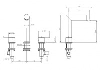 Смеситель ABBER Perfekte 316 AF8A08BGG для раковины, брашированная оружейная сталь