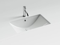 Раковина встраиваемая снизу CERAMICANOVA Era прямоугольной формы с отверстием слива- перелива 600x390x190 мм цвет белый арт. CN6082