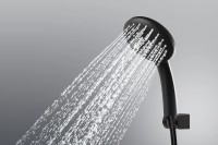 Душевая лейка SANCOS Lotus, диаметр 115 мм, 3 режима, цвет черный матовый, арт. SC6003MB